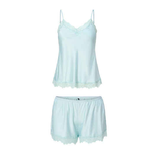 1400 Pastel Blue - Pyjama Top + Short