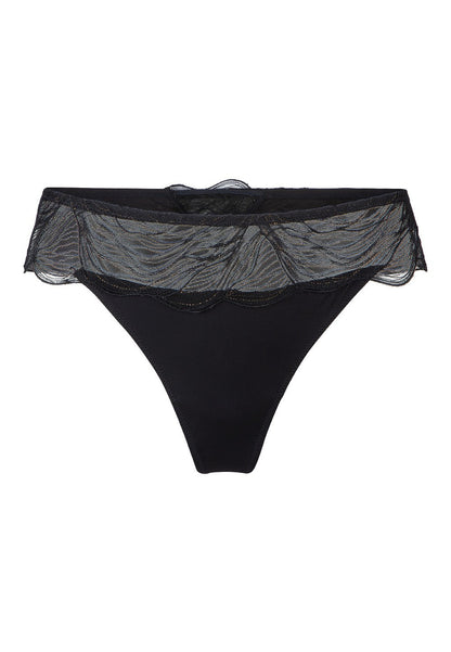 8005 Black - Babydoll + string