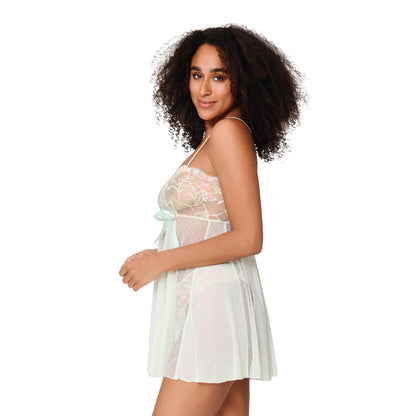 8305 Canary Green - Babydoll + String